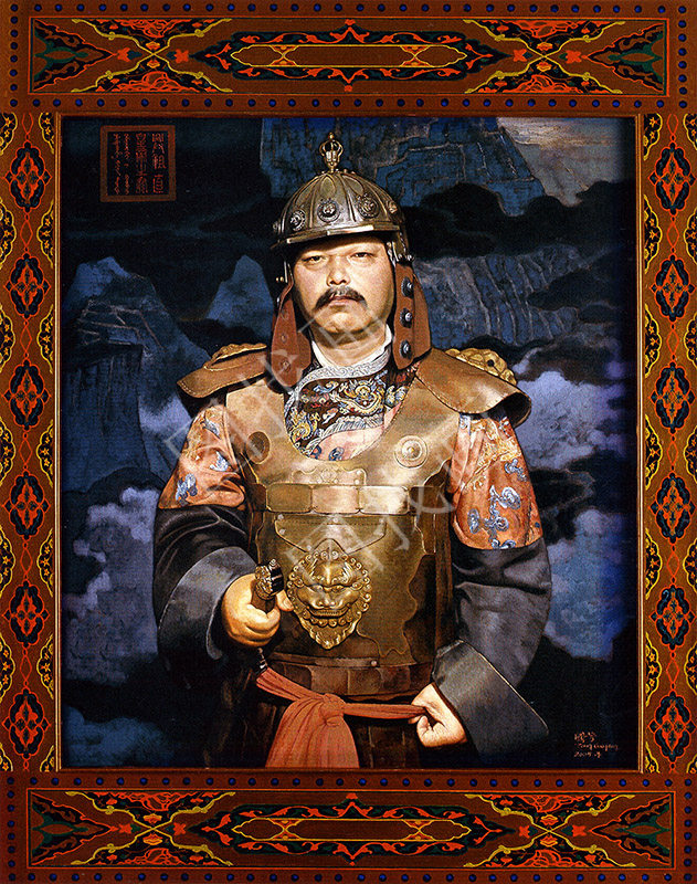 近现代 姜国芳 开疆辟士 40x50cm